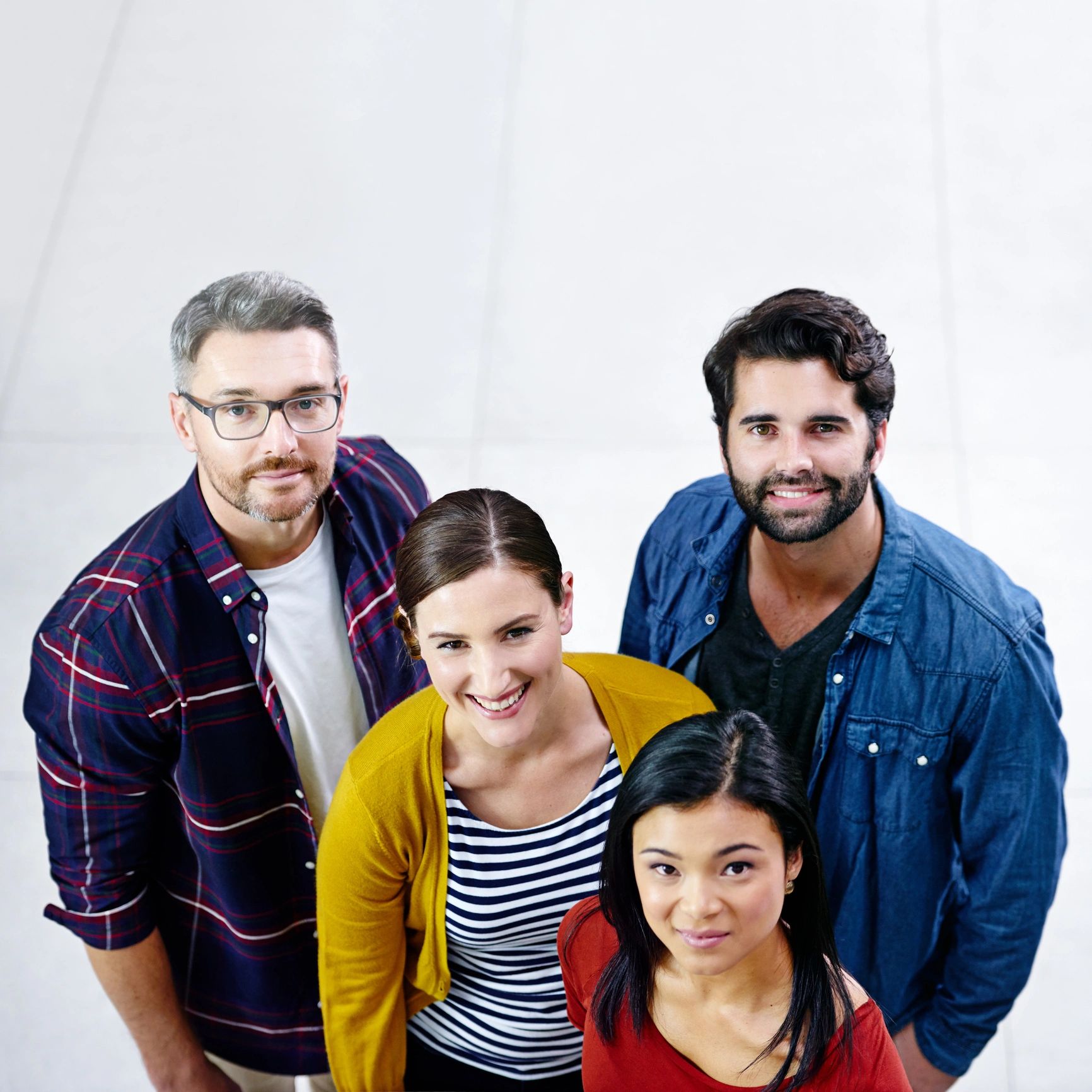 Team portrait representing visual experience